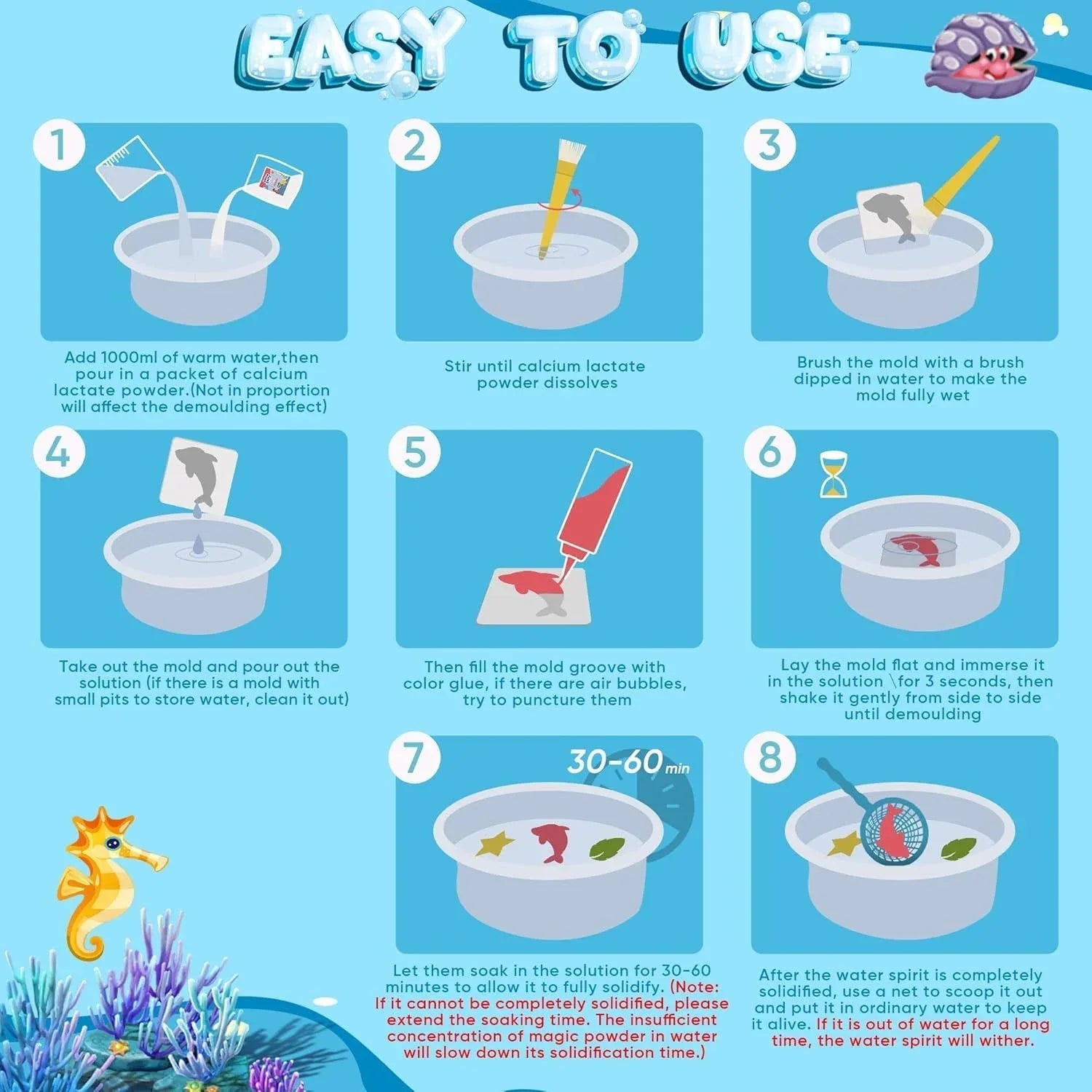 20 Amazing Gel Toys With 5 Molds