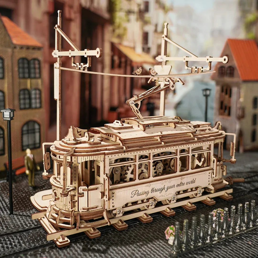 Famous No:28 Tram Lisbon 3D Wooden Model Puzzle