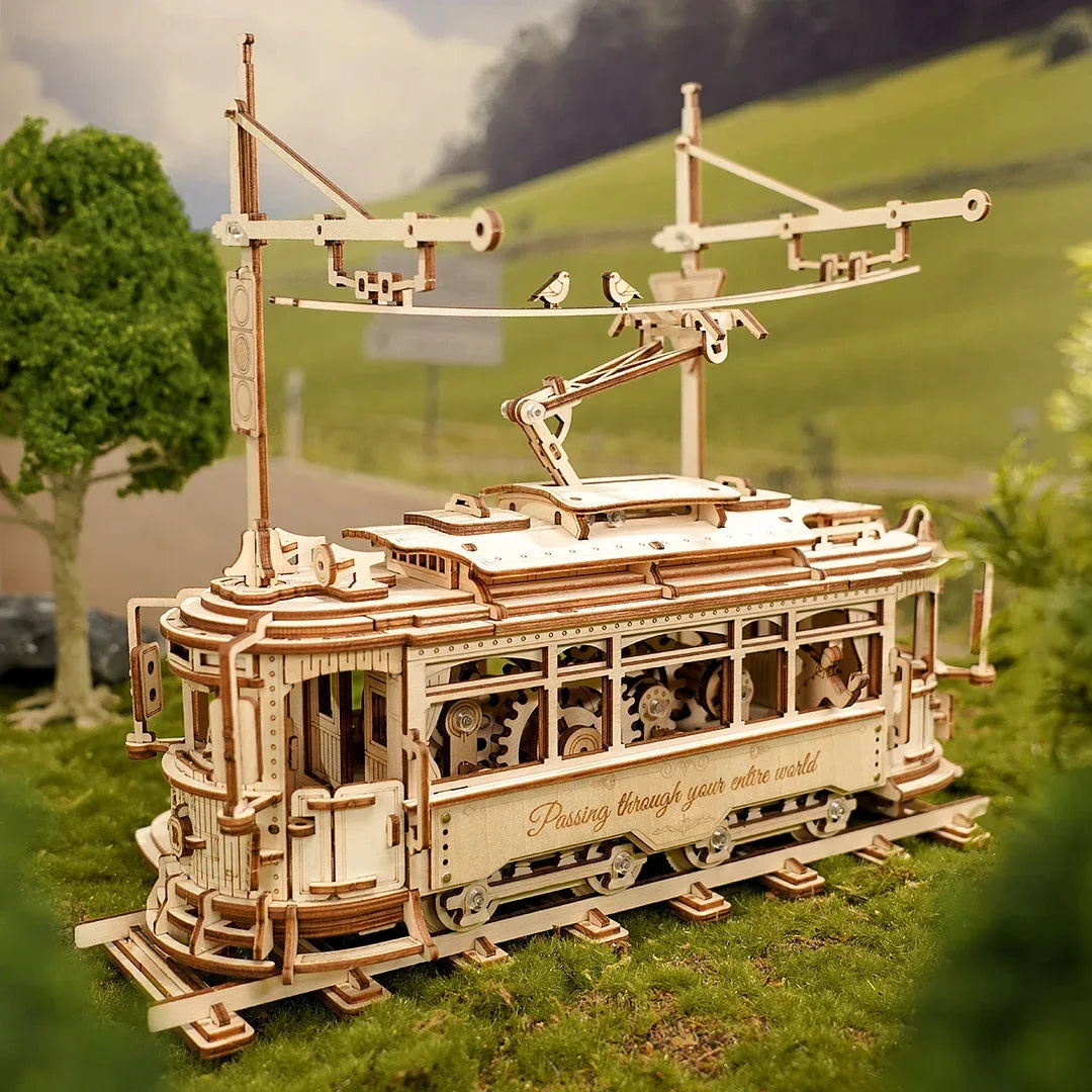 Famous No:28 Tram Lisbon 3D Wooden Model Puzzle