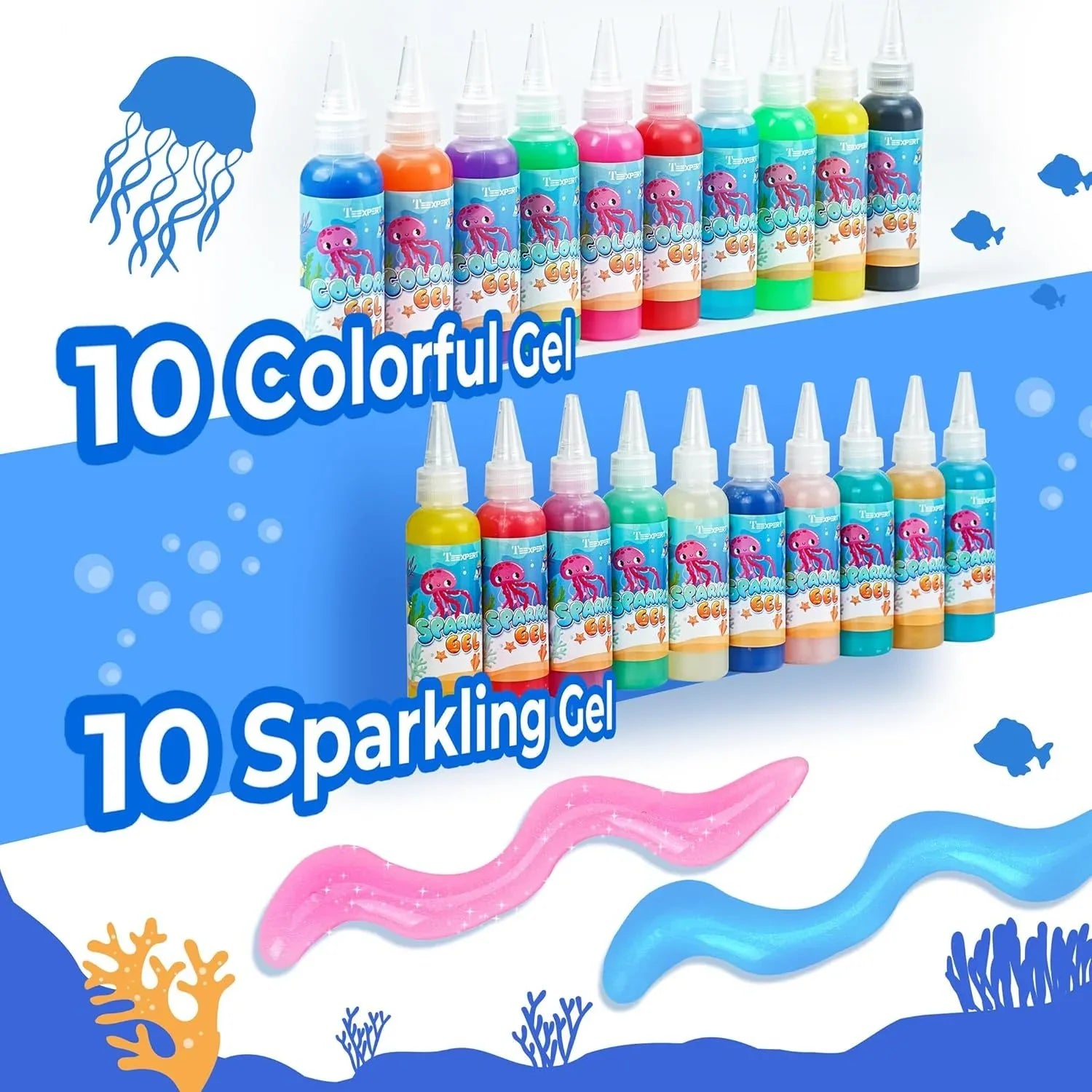 20 Amazing Gel Toys With 5 Molds