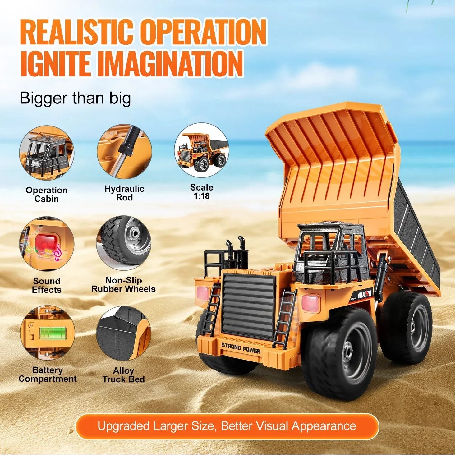 RC Remote Control Dump Truck Toy