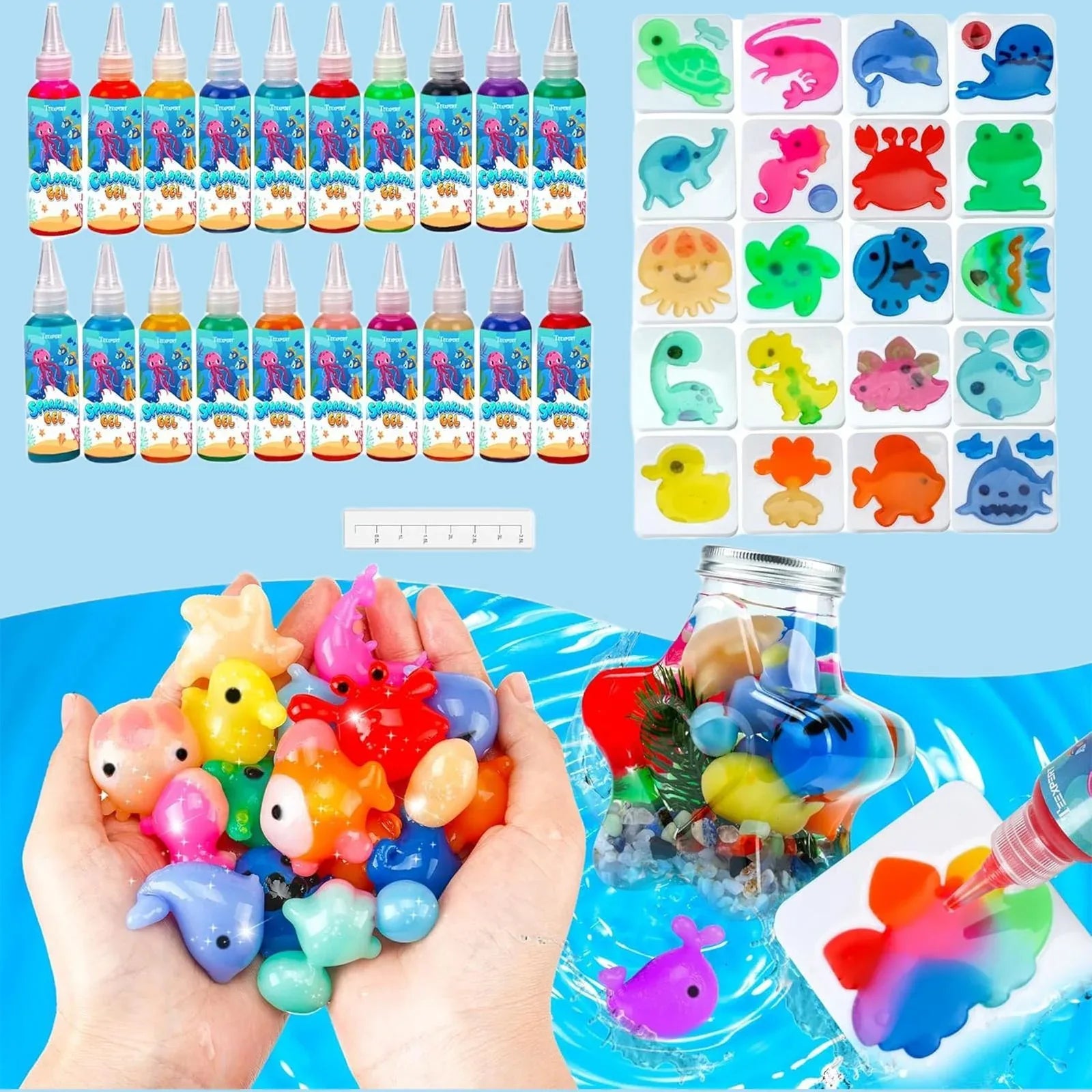 20 Amazing Gel Toys With 5 Molds