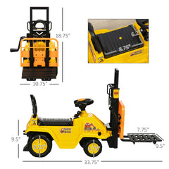 Sit and Scoot Ride-on Toy with Forklift Operation