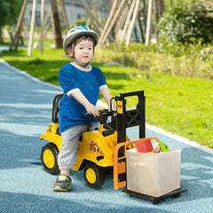 Sit and Scoot Ride-on Toy with Forklift Operation