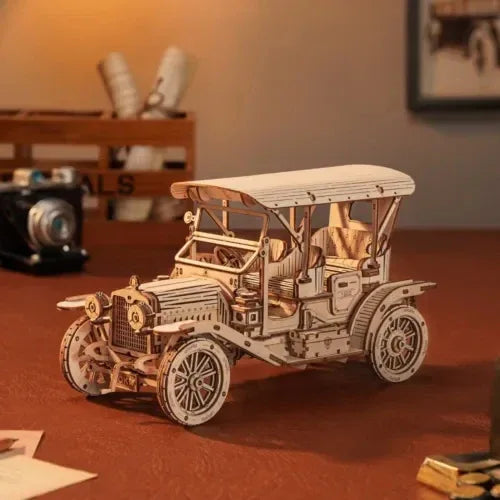 DIY Model Vintage Car Wooden Puzzle
