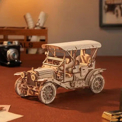 DIY Model Vintage Car Wooden Puzzle