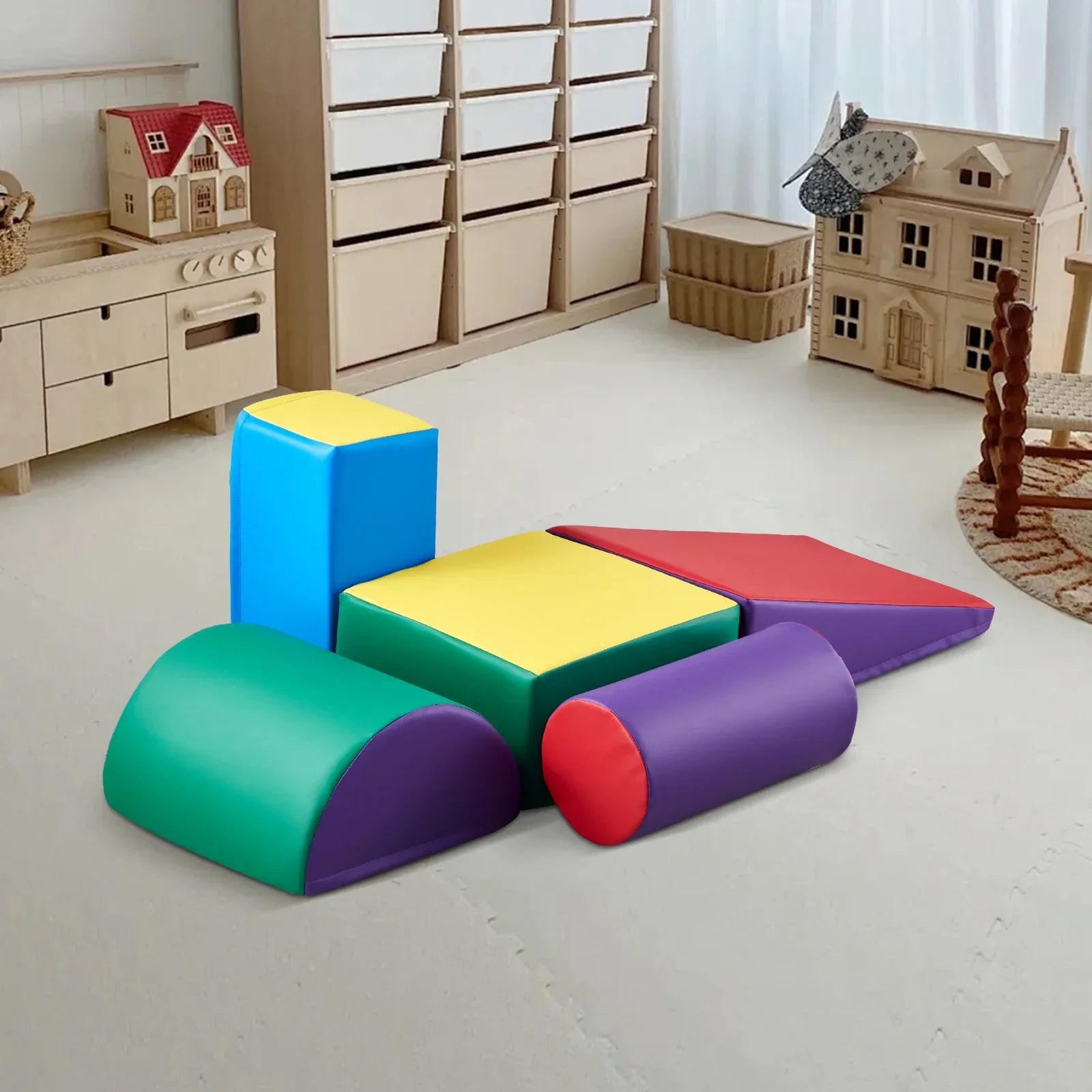 5 Piece Foam Climbing Blocks Set