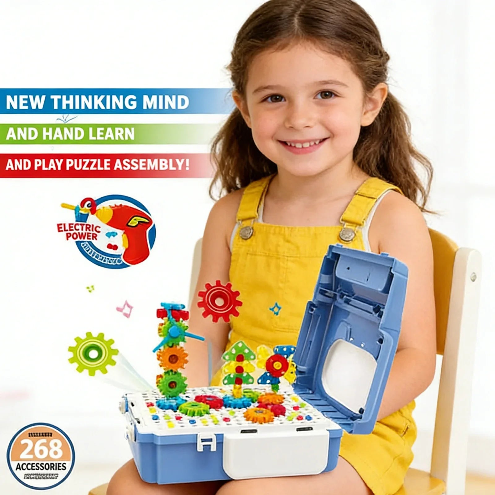 Creative Puzzle Bag 268PCS-Blue