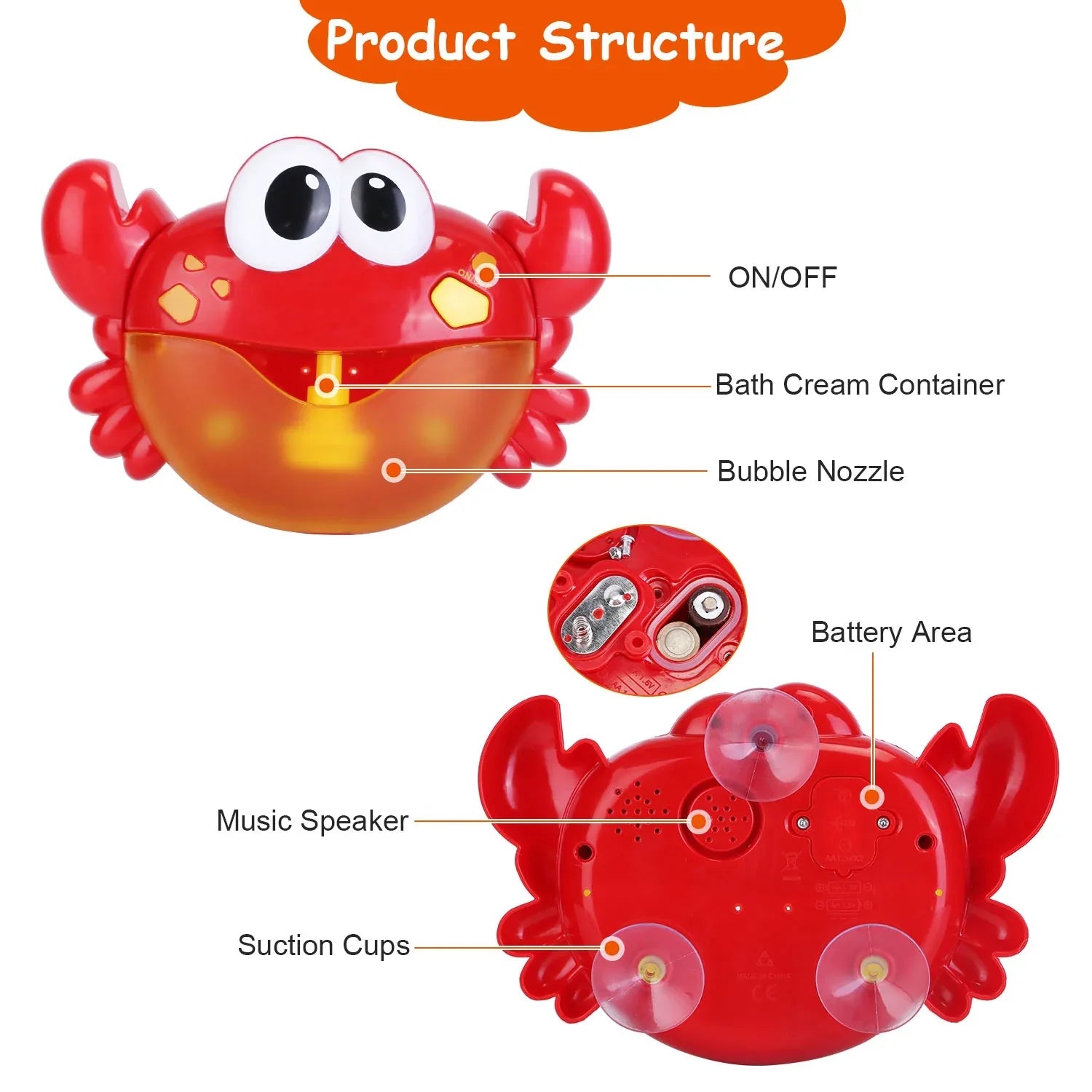 Frog Musical Bubble Maker Bath Toy