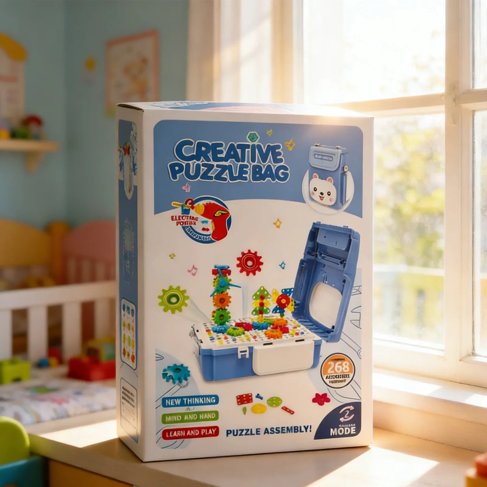 Creative Puzzle Bag 268PCS-Blue